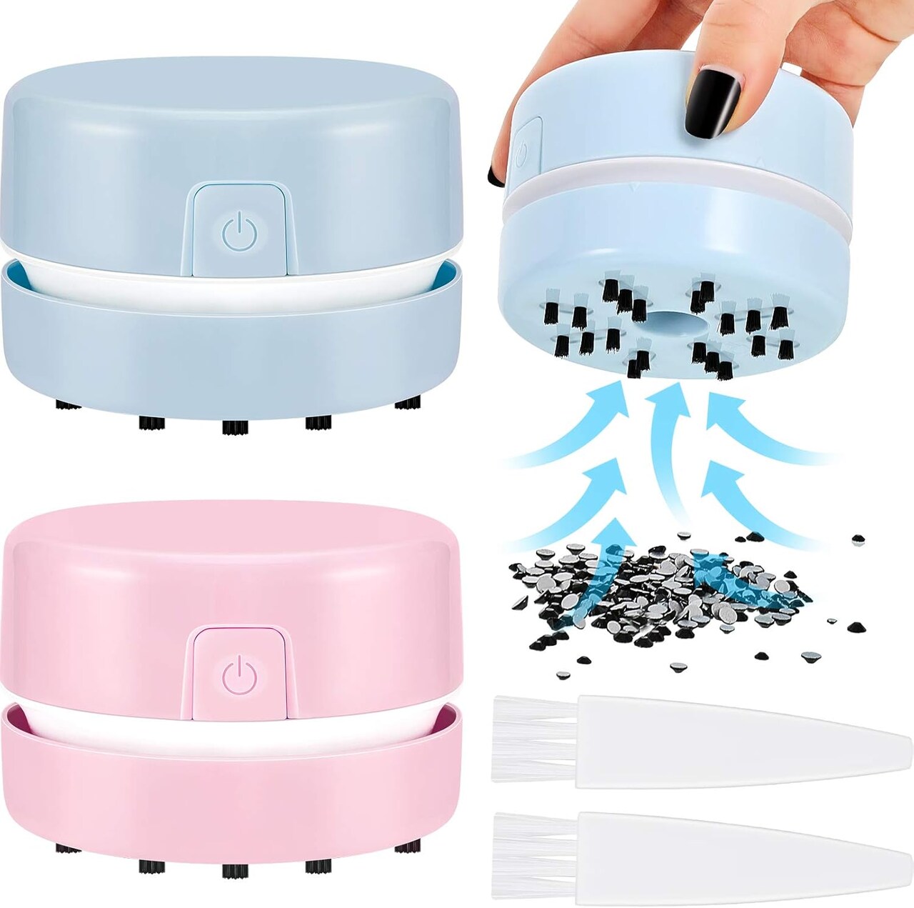 2 Pcs Diamond Painting Tool Drill Quicker Picker for Spilled Diamonds